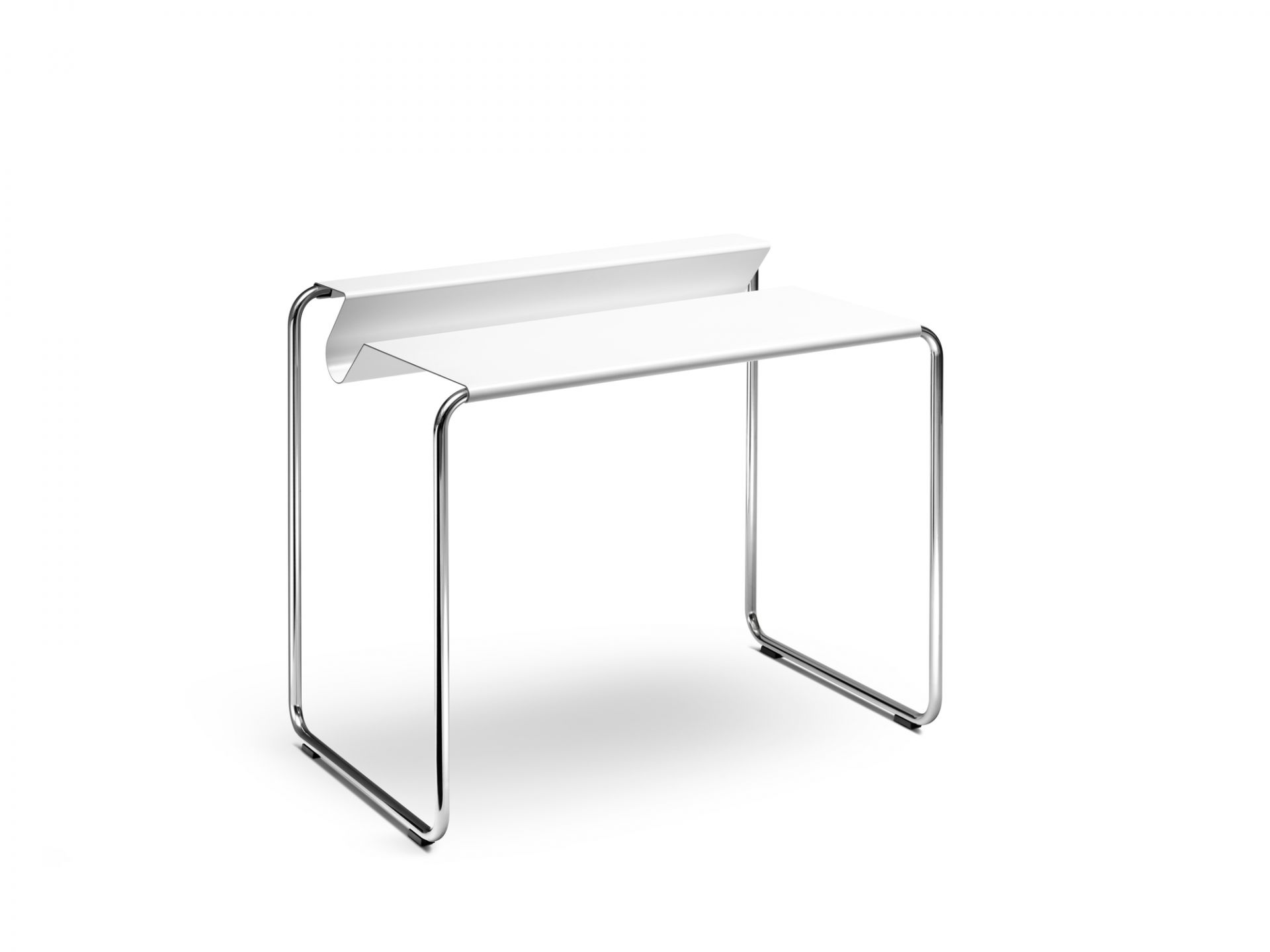 PS07 Secretary white/chrome-plated Müller Möbelfabrikation - QUICK SHIP